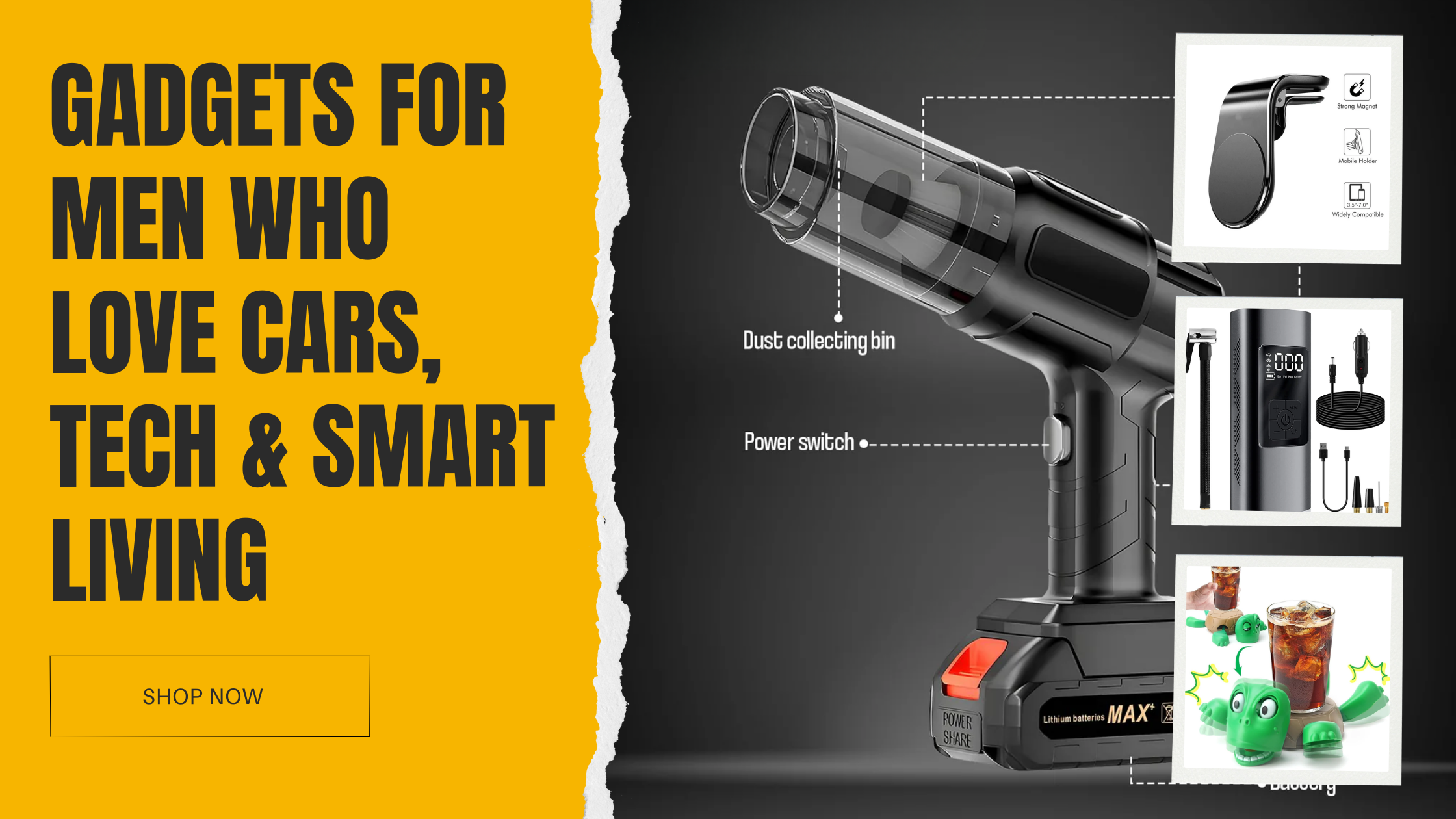 Gadgets for men who love cars, tech & smart living