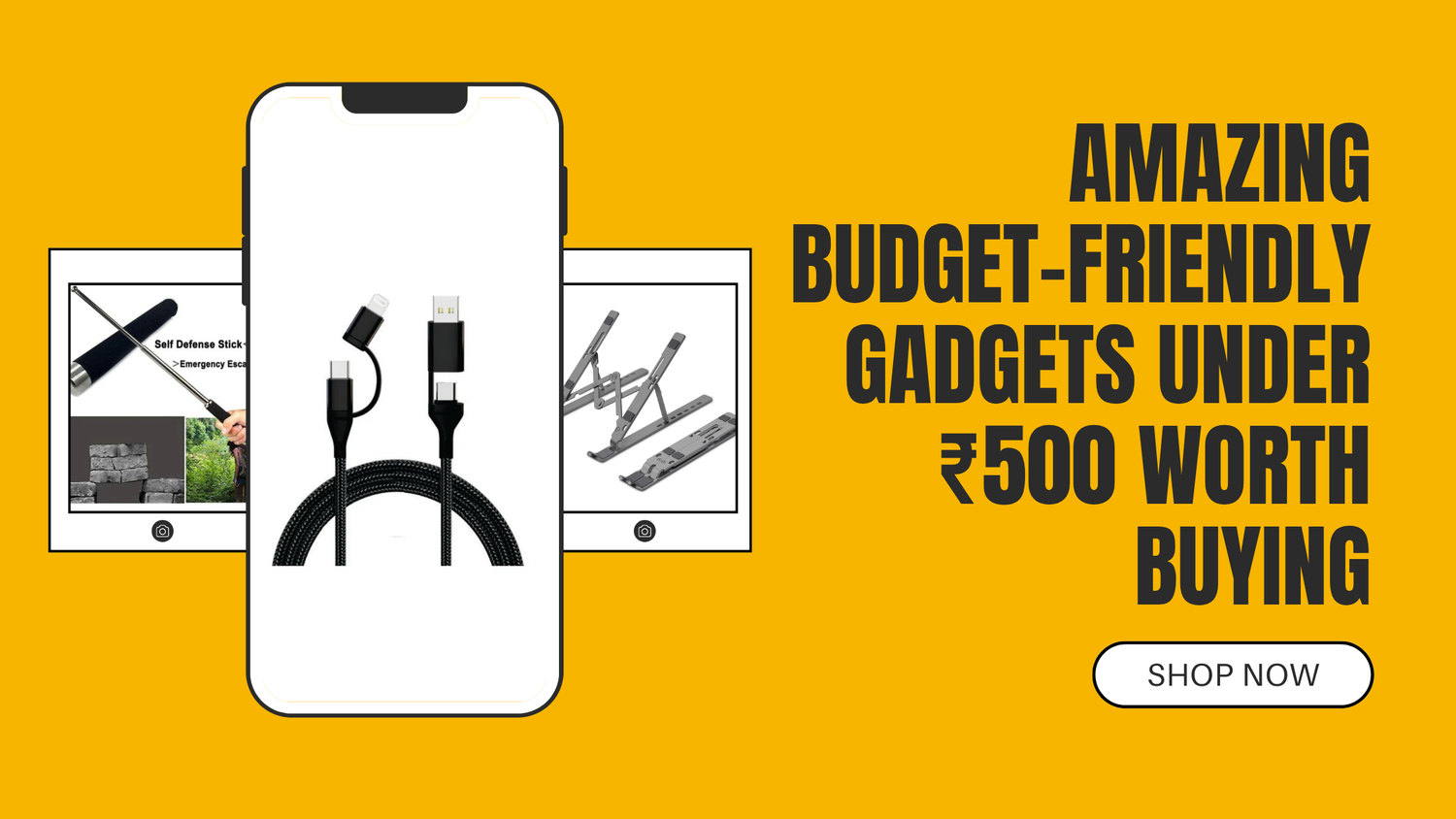 Amazing budget-friendly gadgets under ₹500 worth buying
