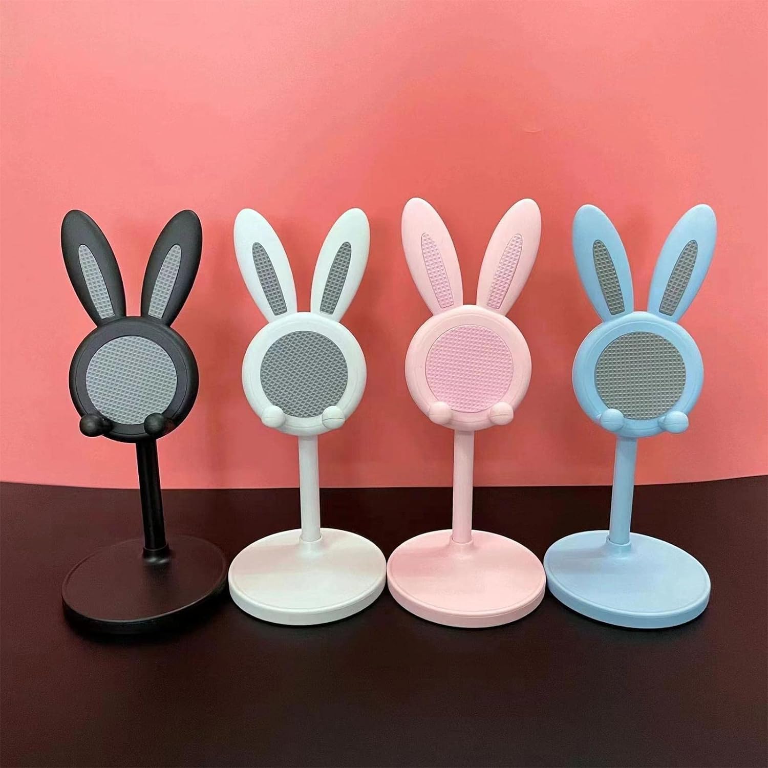 Hopper: Cute Bunny Phone Holder with Adjustable Angle & Height for Desk & Tabletop Use