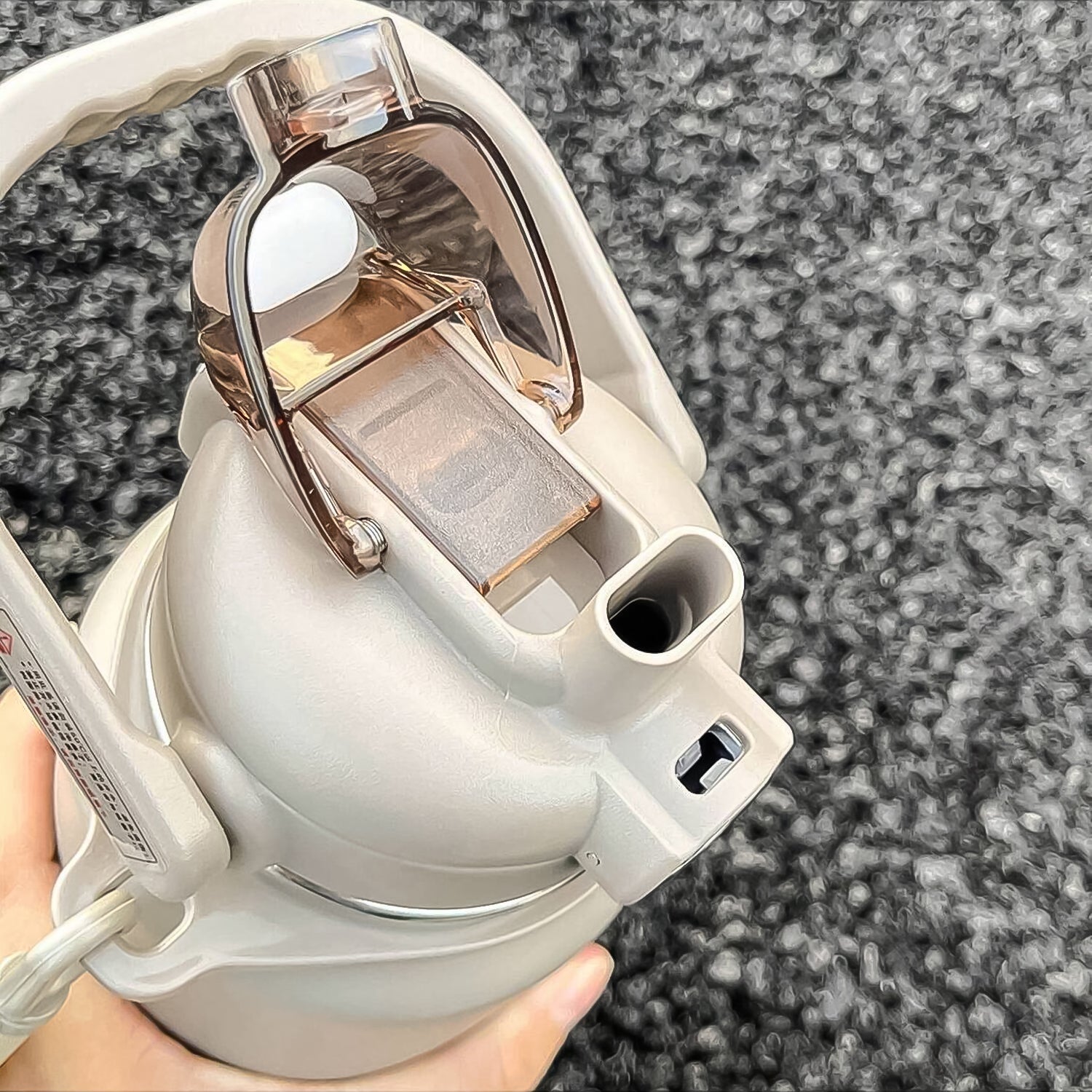 BigBro: 1000ml Stainless Steel Sturdy Vacuum Insulated Bottle with 2-Way Drinking, Leak-Proof Lid, Strap & Handle