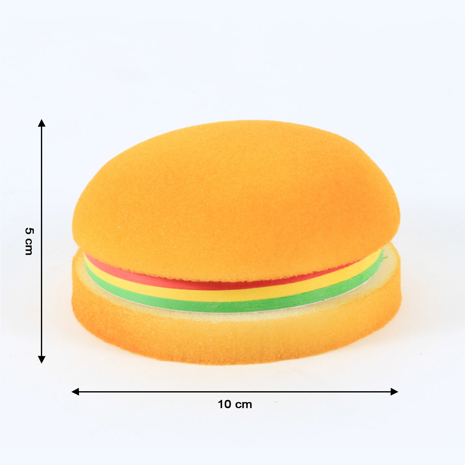 BurgerPad: Fun & Quirky Burger-Shaped Memo Pad with 100 Unruled Pages, Pocket-Size Notepad for Notes & Journaling