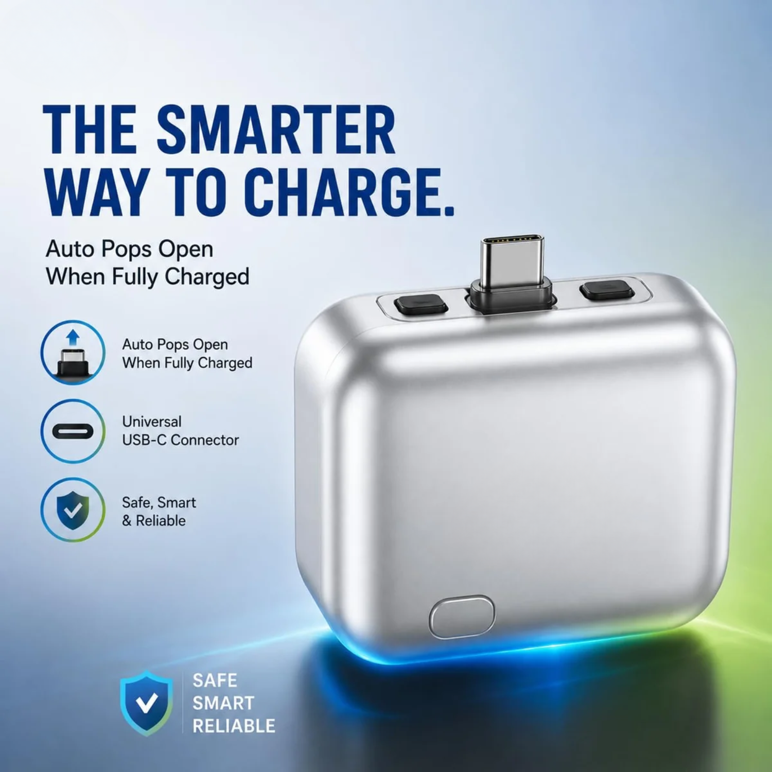 AutoCut: 140W Type-C Smart Auto Cut-Off Charging Adapter with Automatic Power Disconnect & Battery Protection