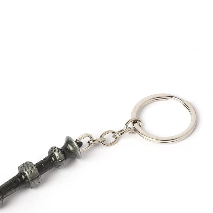 Wandora: Wizard-Inspired Magic Wand Keychain with HP-Themed Designs, Colourful Charms & Metal Keyring, Decorative Fantasy Keychain for Bags, Keys & Magic Fans