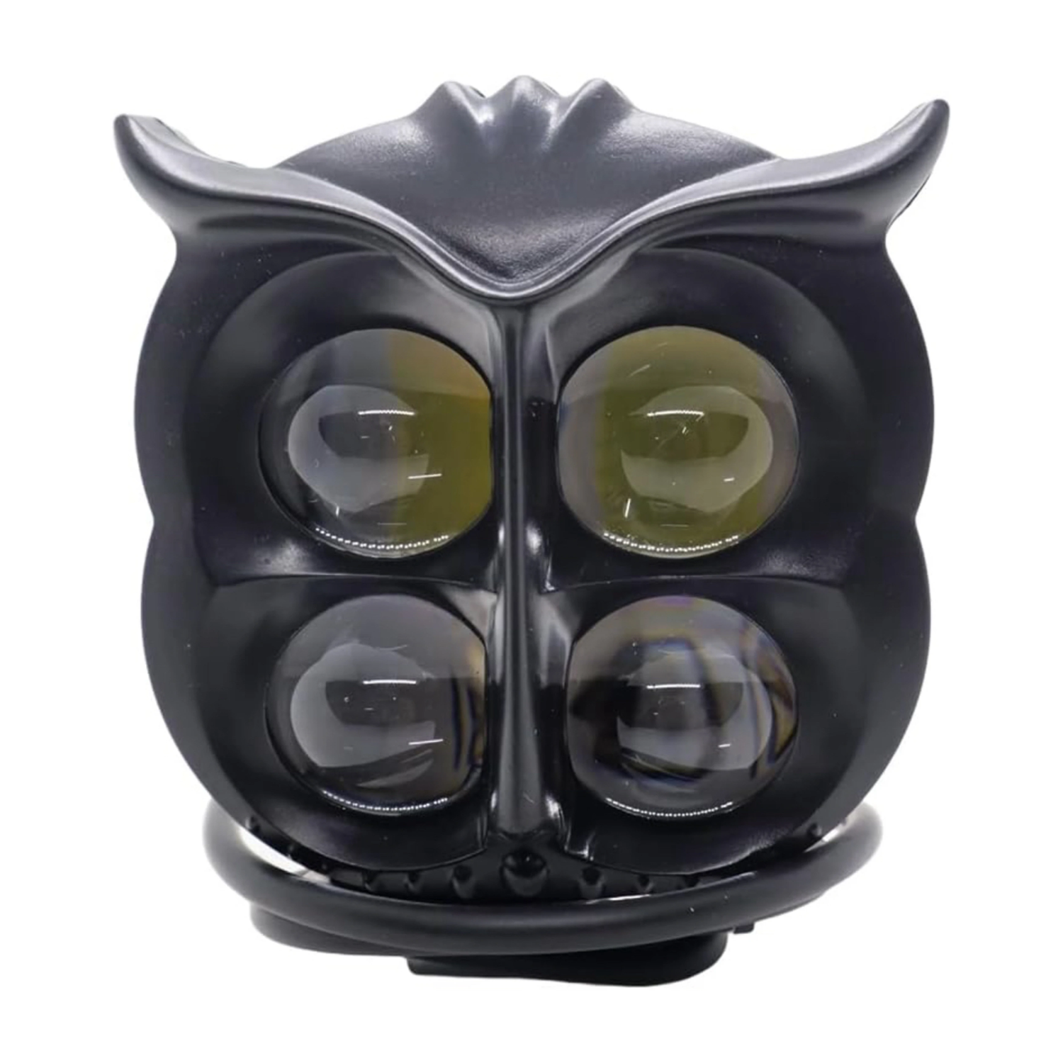 Owl Led Fog Light Yellow/White And Red Devil Eye Effect 3 Colour Mode Fog Lamp Motorbike LED (9 V, 40 W) (Universal For Bike, Pack of 1)