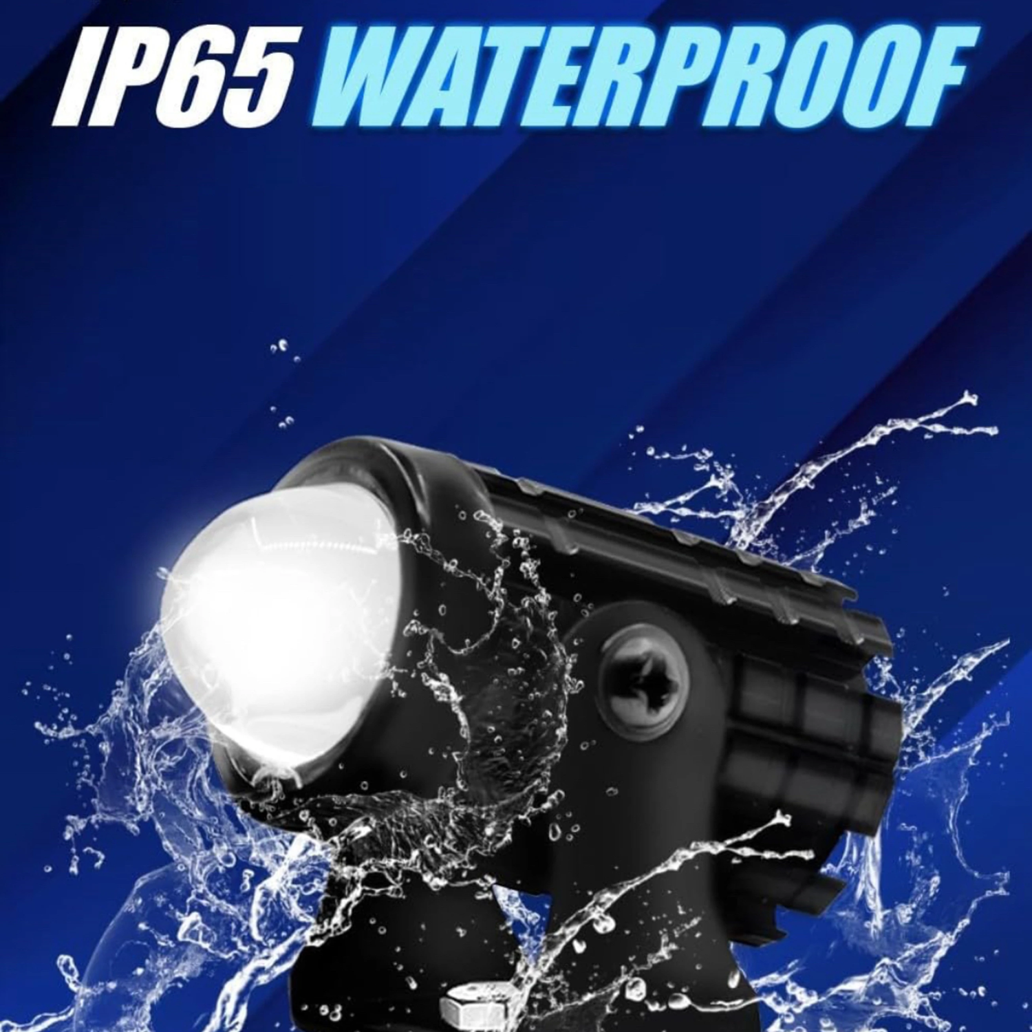 Mini Driving Fog Light Lens Led Spotlight Dual Color With On-Off Switch Fog Lamp Motorbike LED (12 V, 36 W) (Universal For Bike, Pack of 2)