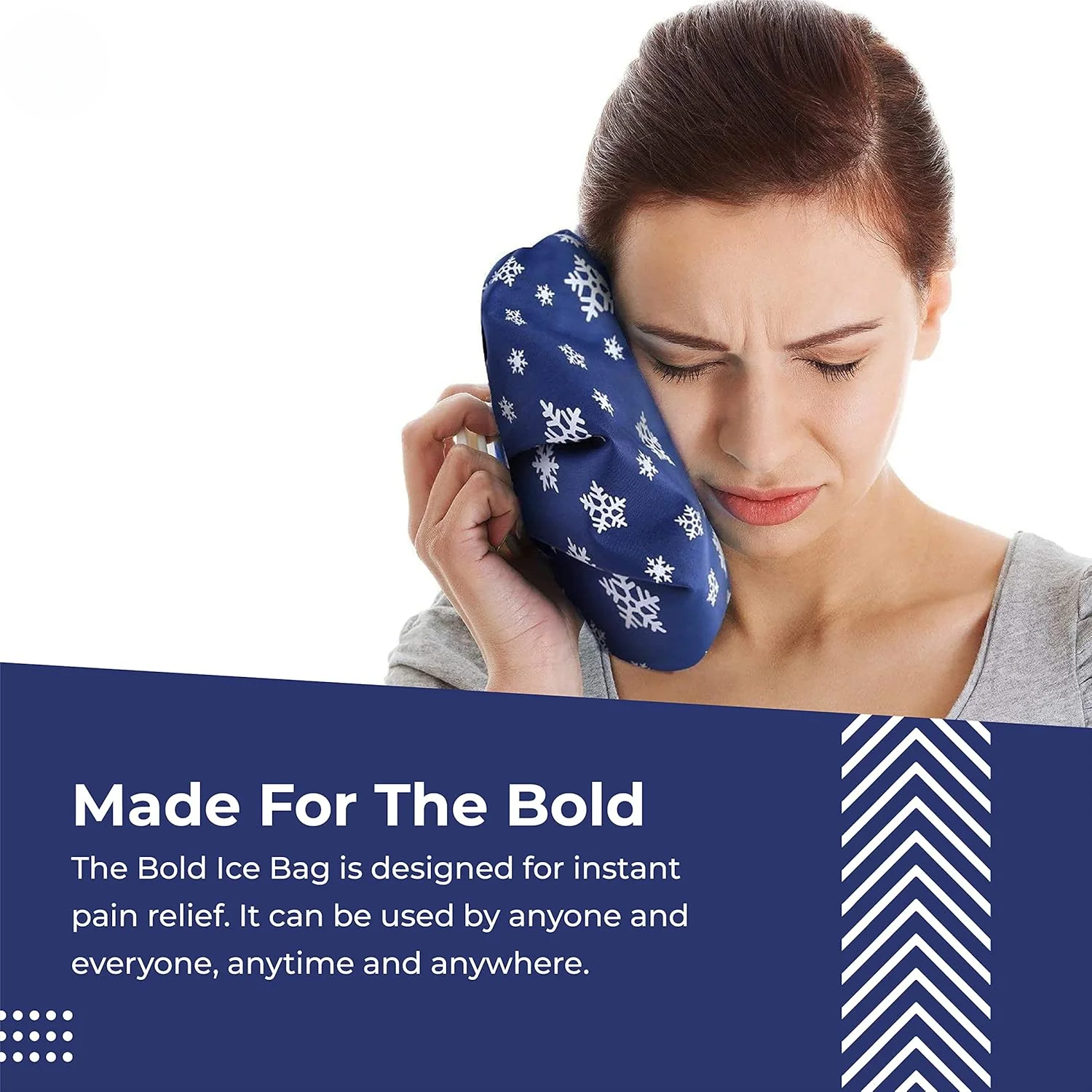 IceMate: Reusable Cold Compress Bag, 9-Inch Leak-Proof Ice Pack for Pain Relief, Swelling, Sports Injuries, Cramps & First Aid Therapy