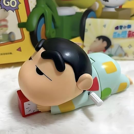 Shinzo: Key-Operated Crawling Shin-chan Toy with Wind-Up Moving Action for Toddlers, Kids & Collectors