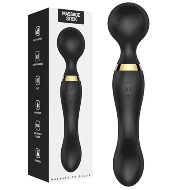 Vellura: Electric Full Body Massager Wand with Dual Heads & 10 Vibration Modes – Handheld Deep Tissue Relief for Neck, Back & Shoulder Pain