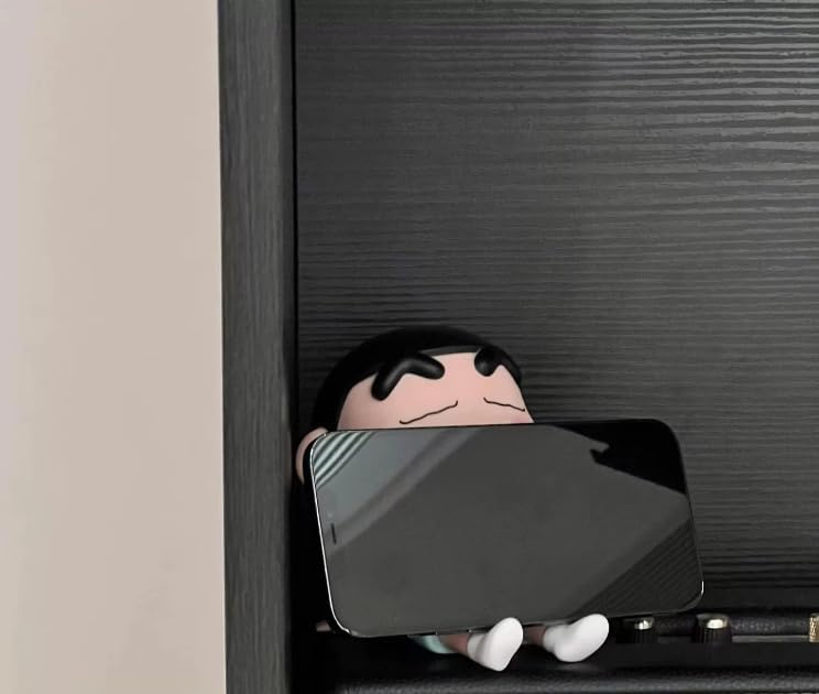 Shinbu: ShinChan Mobile Phone Stand, Cute Phone Holder for Desk & Tabletop Use for Daily Utility & Gifting
