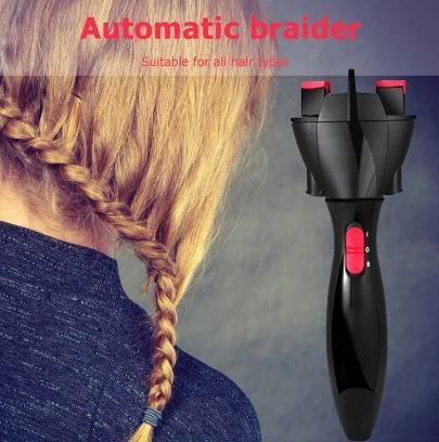 BraidEase: Electric Automatic Hair Braider with One-Button Operation, Portable Design & Tangle-Free Result