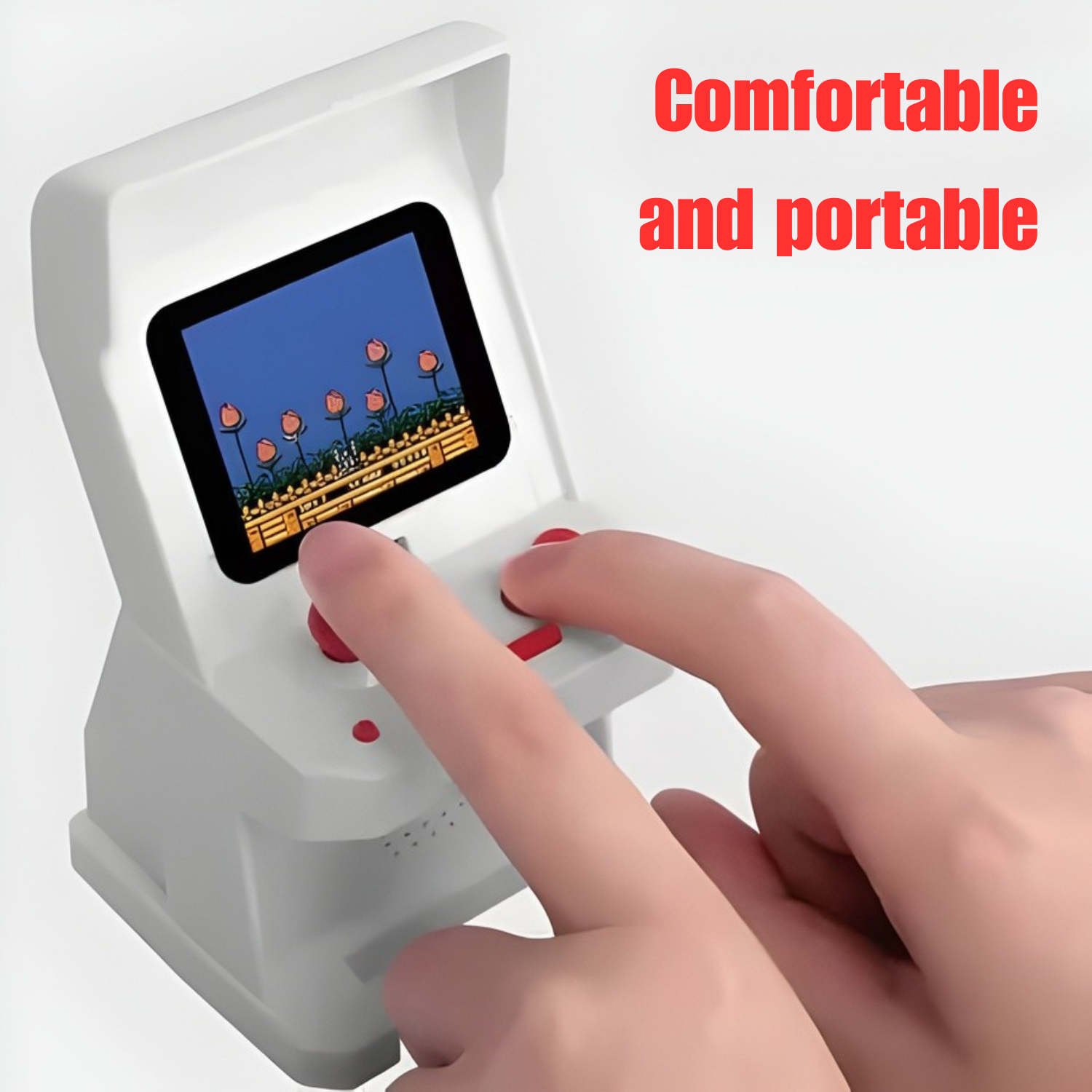 RetroJoy: Mini Arcade Handheld Console with 120 Built-in Games, Portable Retro Gaming Machine with Colour Screen, Lightweight Design & Instant Play for Kids & Adults