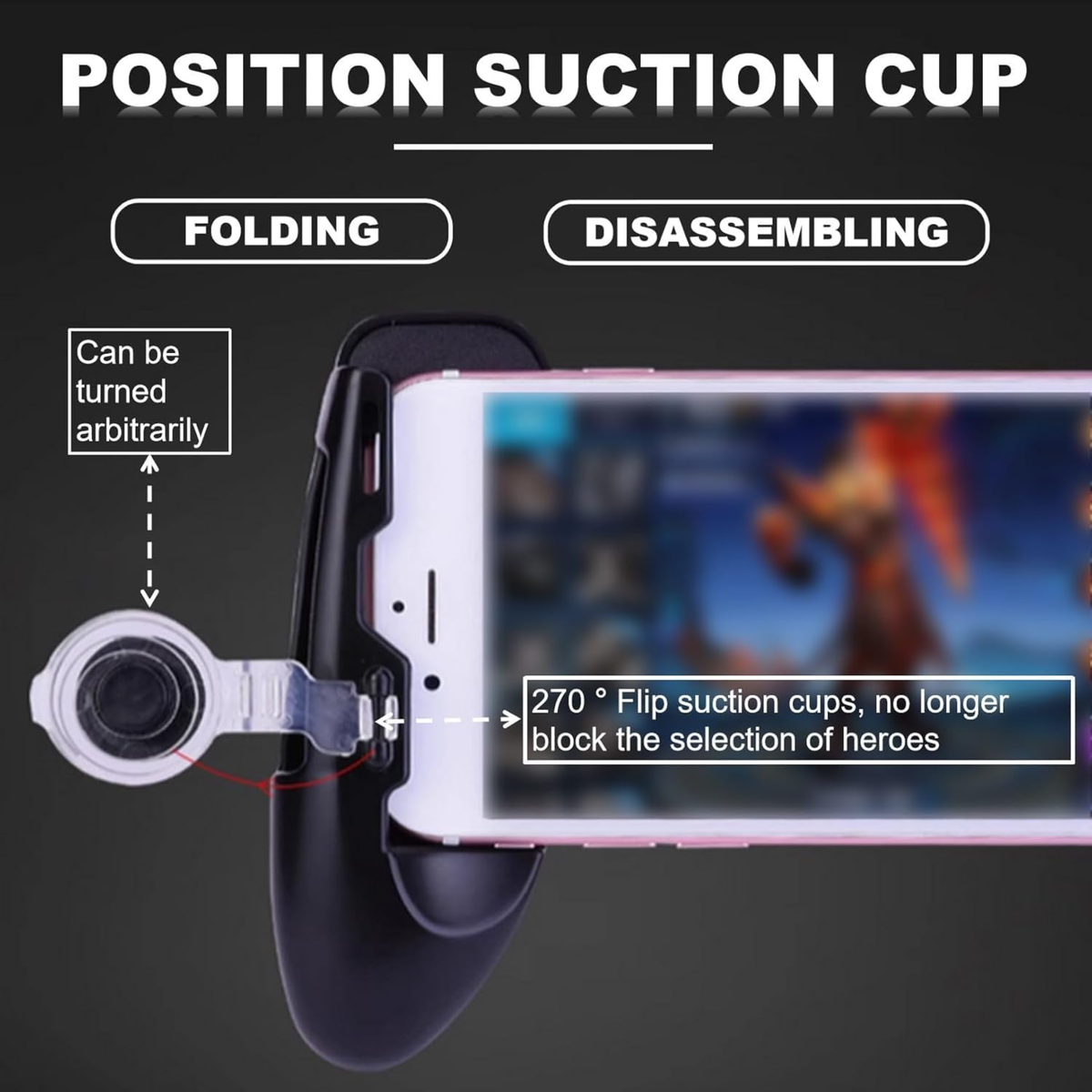 Trigger: Universal Mobile Gaming Gamepad with Fire & Aim Trigger Keys, Ergonomic Phone Grip & Responsive Controls for FPS & Battle Royale Games