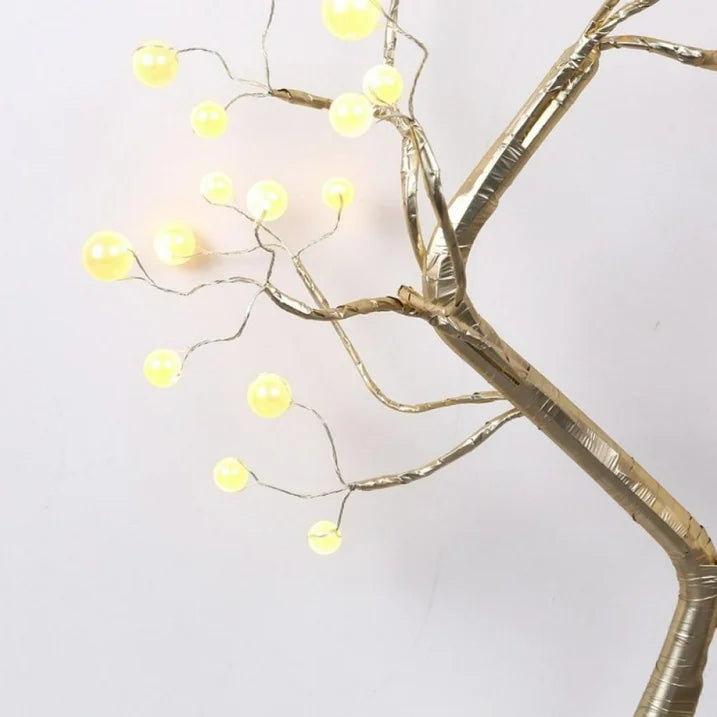 FairyTree: Cozy LED Pearl Tree Lamp with 36 Twinkling Fairy Lights for Bedroom, Wedding & Home Décor