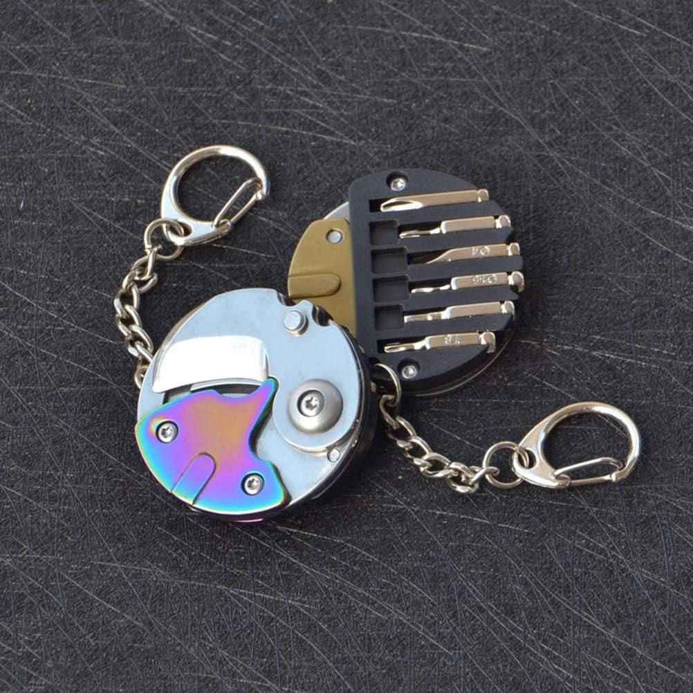 Edge: Coin Box Cutter & Multi-Tool Keychain with Portable Knife & Screwdriver Set for Everyday Carry & Camping