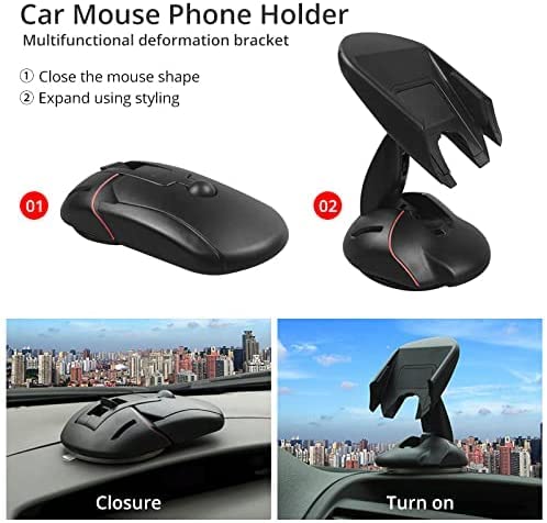 Transform: Multifunctional Foldable Car Mobile Holder with One-Button Release & Dashboard Mount