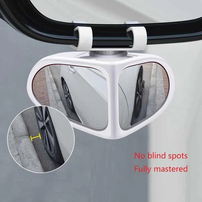ClearView: 360° Adjustable Car Blind Spot Mirror (Set of 2) – HD Glass Convex Rearview Mirror for Cars, Trucks & Vans