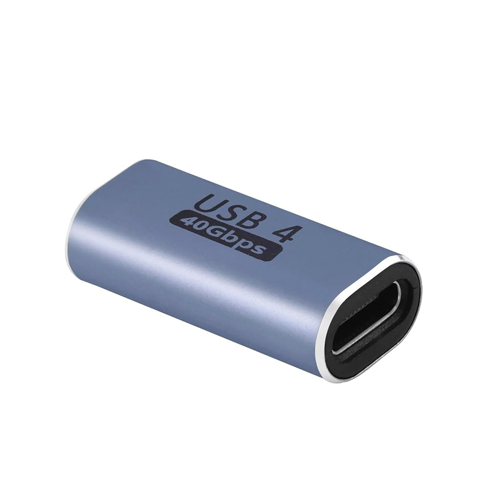 Nextech USB-C Coupler (Female to Female) – Thunderbolt 4/3 & USB4 Compatible, 40Gbps Data Transfer, 100W PD Charging, 8K@60Hz Support – Type-C Extension Adapter for MacBook, Windows, Docks & SSDs