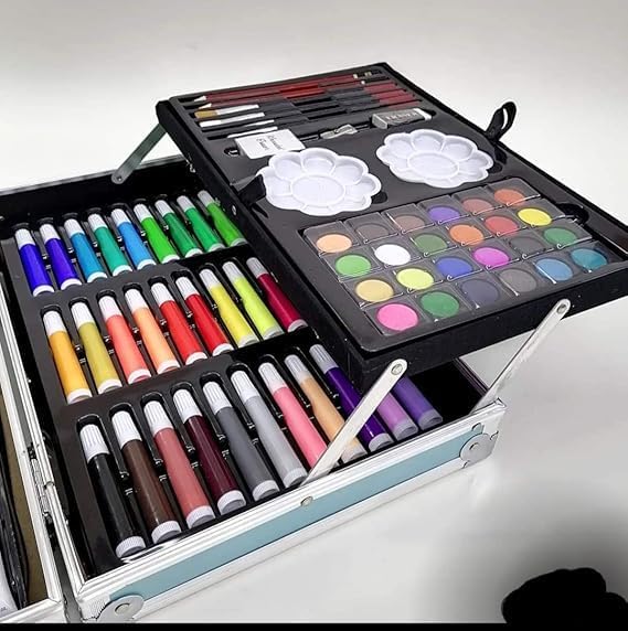 ArtPro: 145-Piece Multi-Level All-in-One Art Colouring Set Suitcase Kit Best Gift for Children