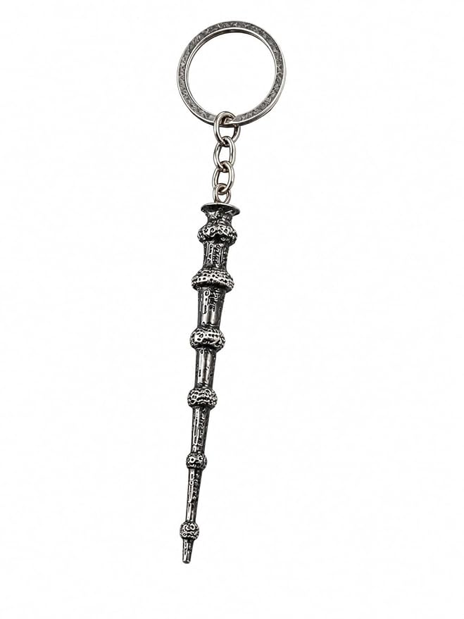 Wandora: Wizard-Inspired Magic Wand Keychain with HP-Themed Designs, Colourful Charms & Metal Keyring, Decorative Fantasy Keychain for Bags, Keys & Magic Fans