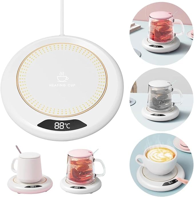 Warmy: USB-Powered Coffee Mug Warmer with LCD Display for Keeping Your Beverages Hot & Ready