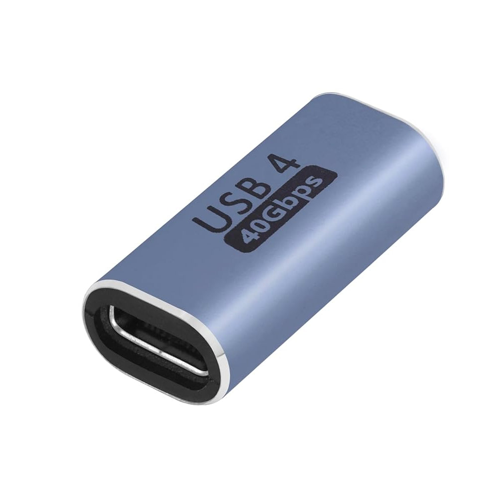 Nextech USB-C Coupler (Female to Female) – Thunderbolt 4/3 & USB4 Compatible, 40Gbps Data Transfer, 100W PD Charging, 8K@60Hz Support – Type-C Extension Adapter for MacBook, Windows, Docks & SSDs
