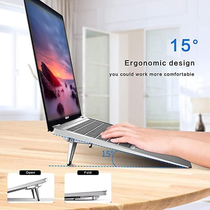LiftUp: Foldable Slim Laptop Kickstand Legs, Convenient Ergonomic Laptop Stand with Anti-Slip Base for Office & Home Use