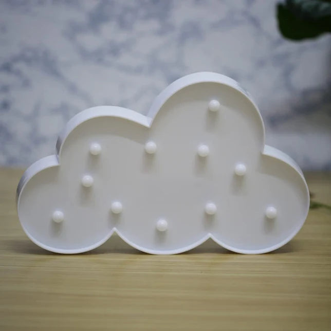VibeCloud: Marquee LED Cloud Light with Warm White Glow for Home & Festive Décor