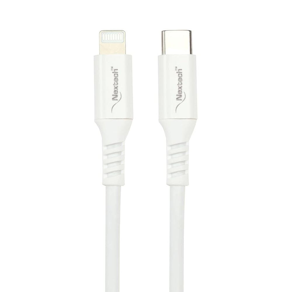 Nextech 20W USB-C to 8 pin Fast Sync & Charge Cable, Compatible With iPhones, iPad, iPad Air, Pro, Mini, Laptop, Power Bank (1.2M)