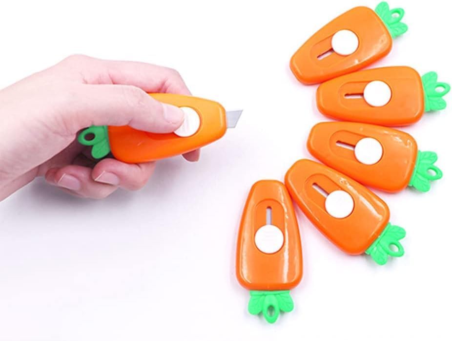 Unbox: Adorable Mini Retractable Box Cutter Set (Pack of 3) – Cute & Portable Utility Knife for Unboxing & Everyday Use