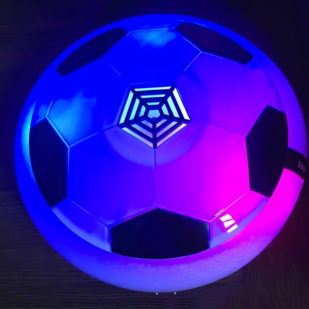 AirSoccer: Fun Indoor Game Air Floating Football with Inbuilt Battery for Family & Friends