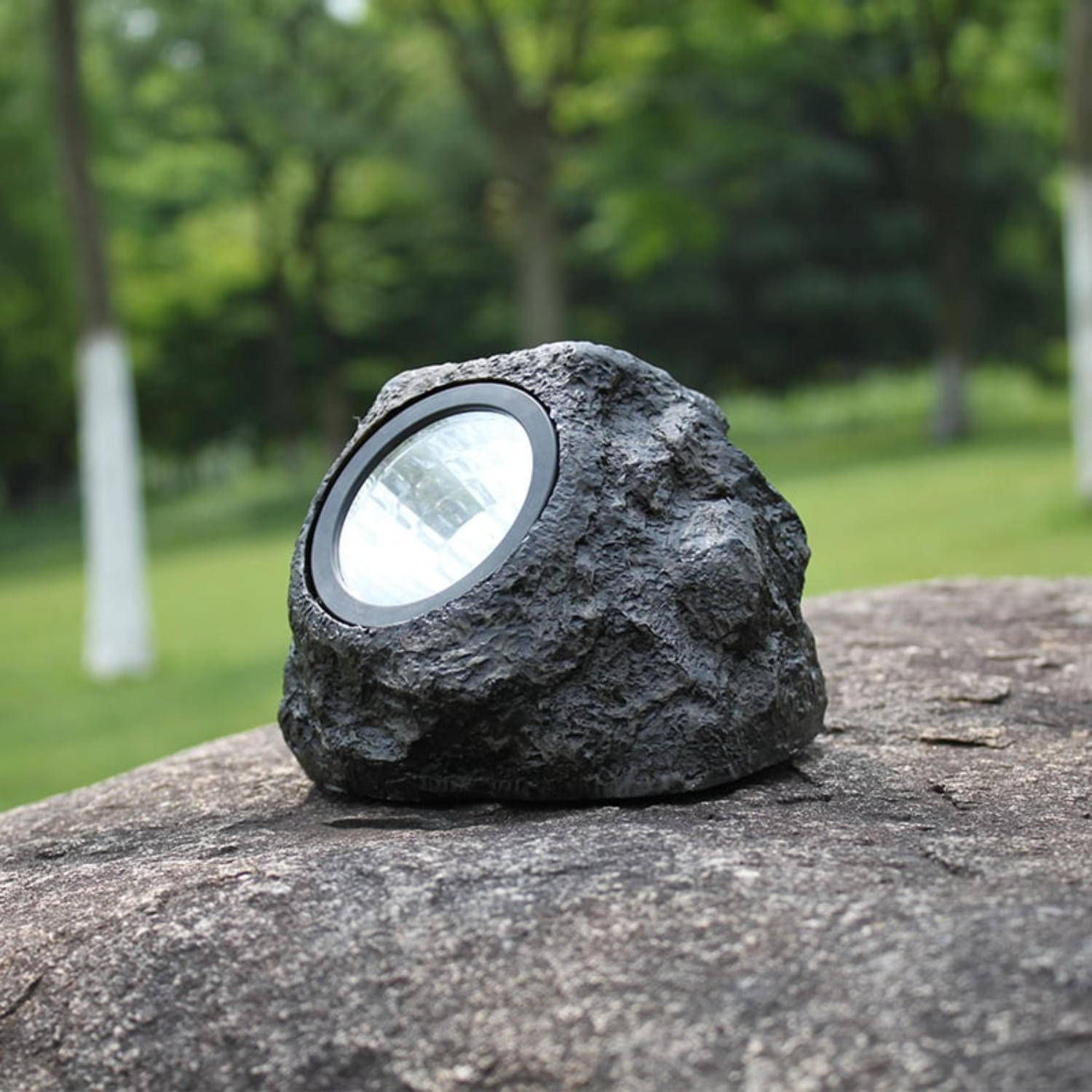 Rocky: Solar-Powered Motion Sensor Waterproof Rock shaped Garden Lamp for Lawn, Pathway & Outdoor Décor