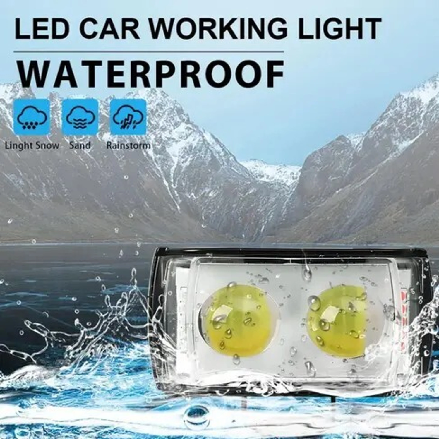 Ultra Mini Fog Light With 5 Modes + ON OFF Switch Fog Lamp Motorbike LED (12 V, 45 W) (Universal For Bike, Pack of 2)