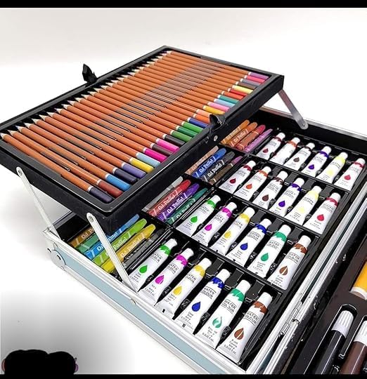 ArtPro: 145-Piece Multi-Level All-in-One Art Colouring Set Suitcase Kit Best Gift for Children