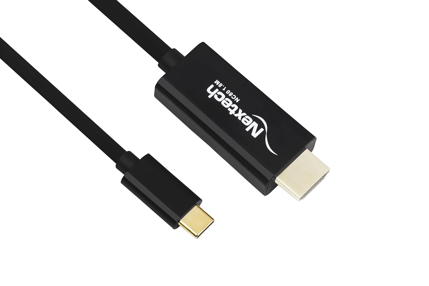 Nextech USB-C to HDMI Cable – 4K@30Hz Output, Thunderbolt 3 (40Gbps) High-Speed, Plug & Play Type-C Display Cable for MacBook, iPad, Windows & Android Devices