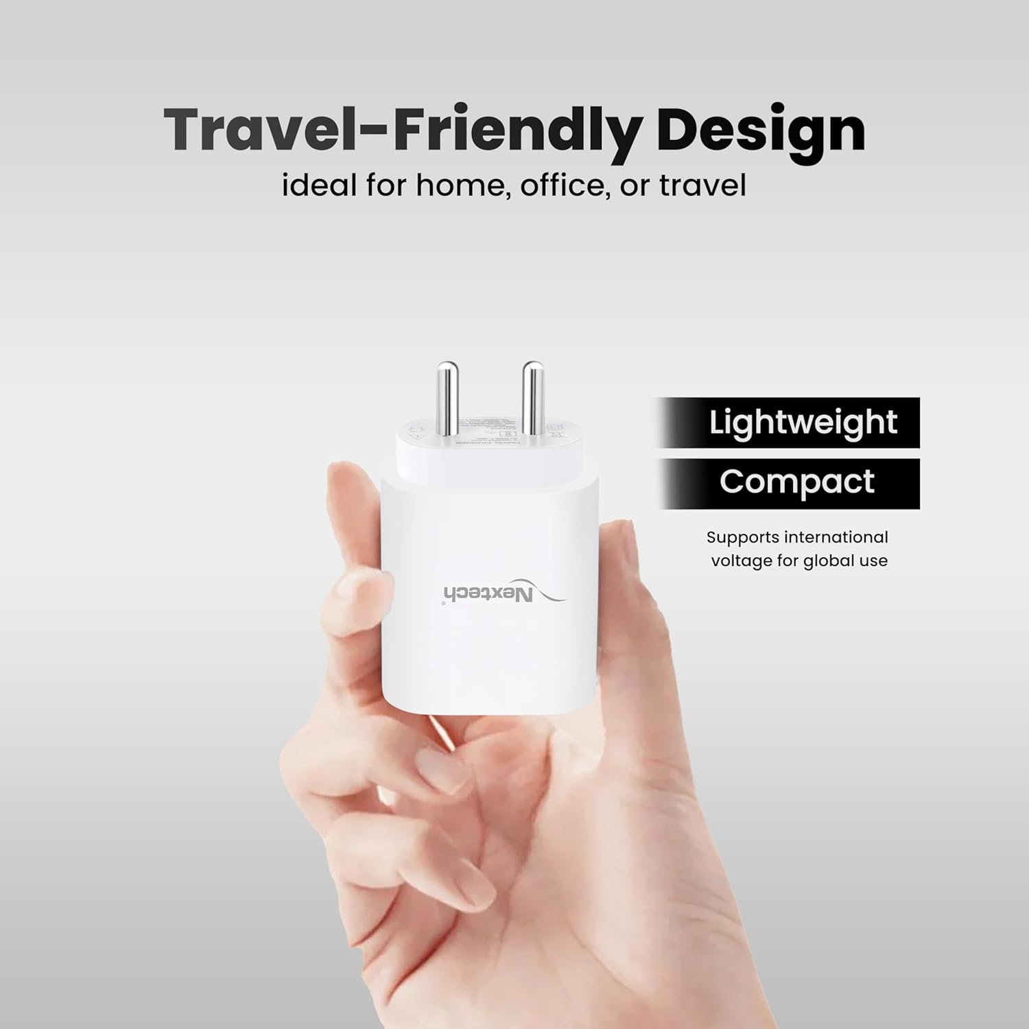 Nextech 25W Type C Mobile Charger Adapter, Fast PPS Charging for Samsung Smartphones, iPhone 15/14/13/12/11/X & Pro, Max Series & Other Type C Devices, PD Technology (Charge 25, Black)