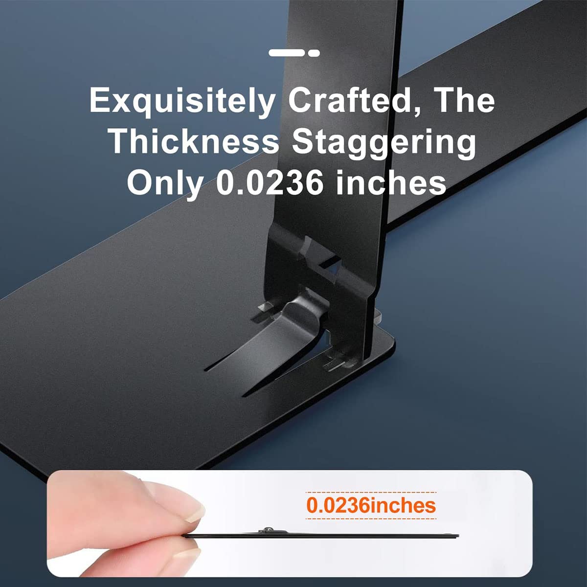 Clivo: Ultra-Slim Foldable Metal Phone Kickstand with Adjustable Viewing Angles, Vertical & Horizontal Mobile Stand for Smartphones