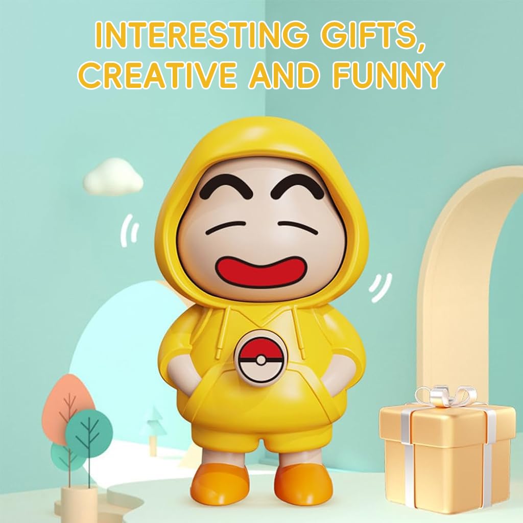 Chan: Crayon Shin-Chan Rotating Face Keychain | Cute Anime Mood Switcher Keyring Charm for Bags, Keys & Collectible Fans