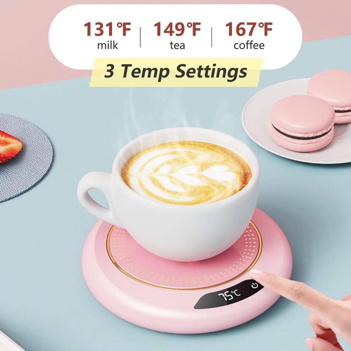 Warmy: USB-Powered Coffee Mug Warmer with LCD Display for Keeping Your Beverages Hot & Ready