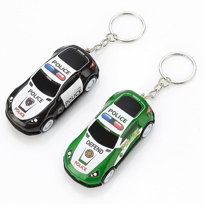 Speedy: Mini Pull-Back Racing Car Keychain, Working Pull-Back Action & Keyring, Miniature Toy Car Collectible & Gift (Set of 2))