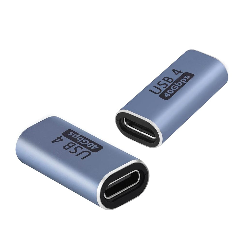 Nextech USB-C Coupler (Female to Female) – Thunderbolt 4/3 & USB4 Compatible, 40Gbps Data Transfer, 100W PD Charging, 8K@60Hz Support – Type-C Extension Adapter for MacBook, Windows, Docks & SSDs