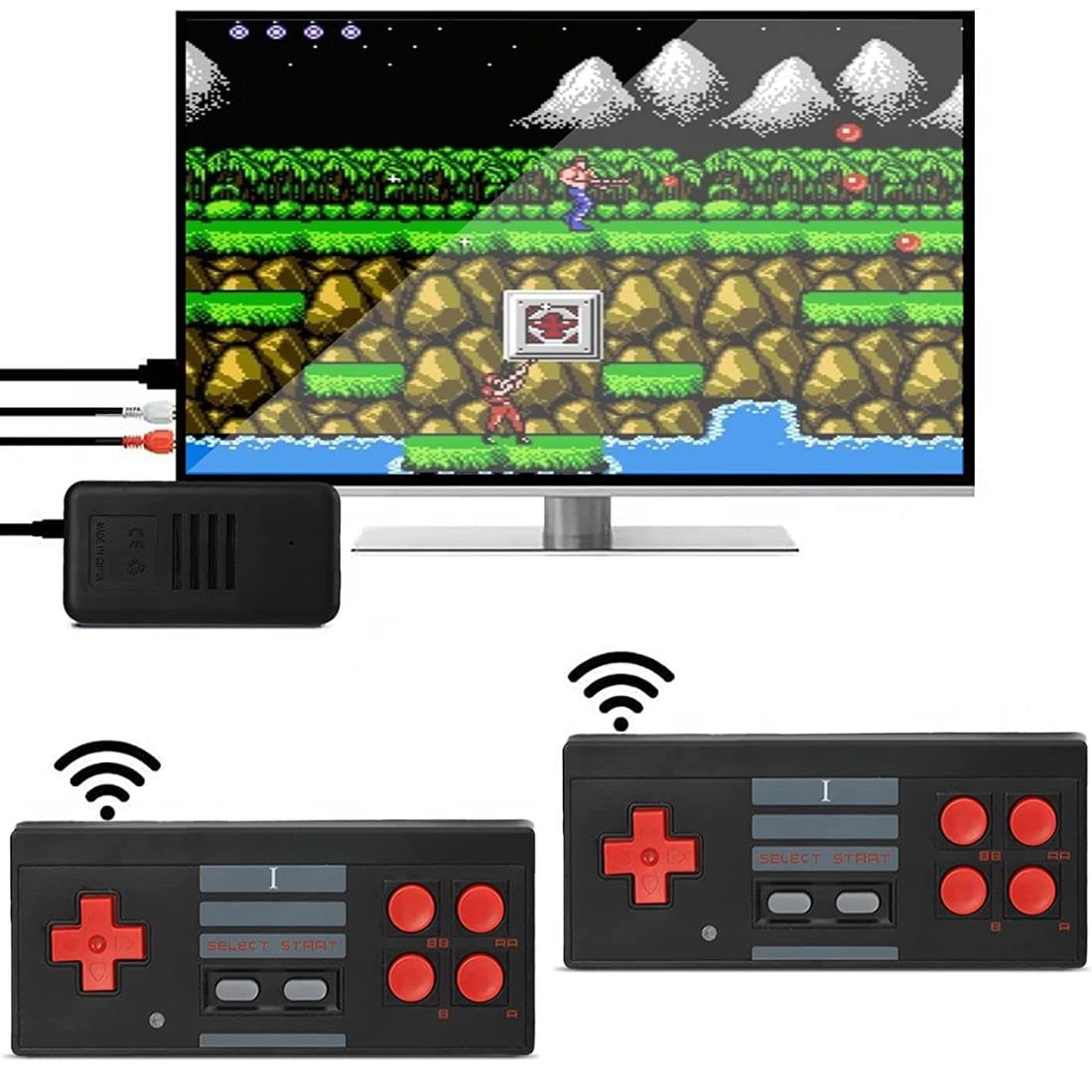 RetroTV: Ultimate 90s HDMI Retro Game Stick with Plug & Play Wireless HD 1080p Gaming for Up to 2 Players