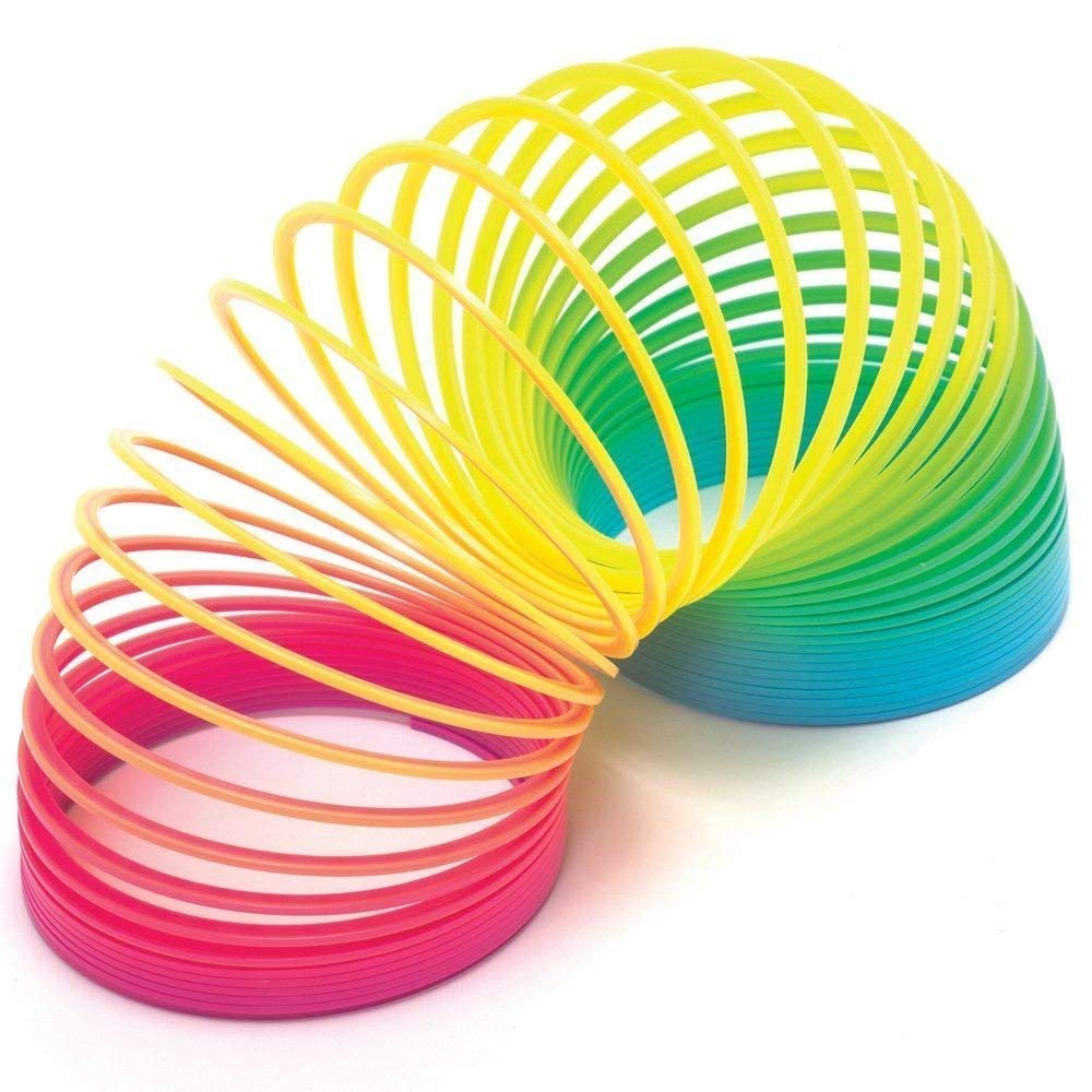 Spiral: Colourful Magic Spring Slinky Toy with Bouncy Expandable Spiral Coil Design, Classic Stretch & Bounce Toy for Kids & Adults