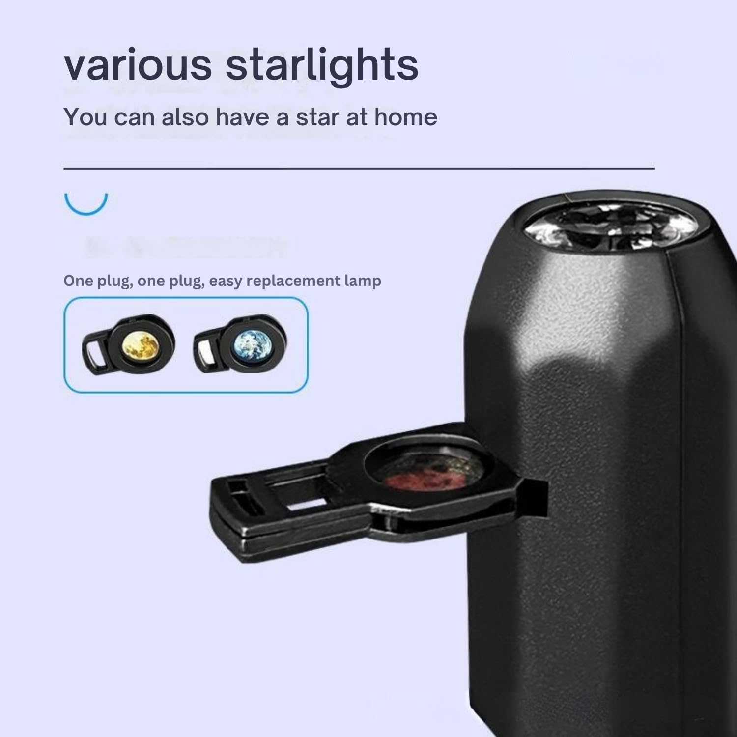 Cosmix: Wireless LED Star Projector with Rotating Galaxy Light, 3 Projection Discs & USB Power for Ambient Room Decor