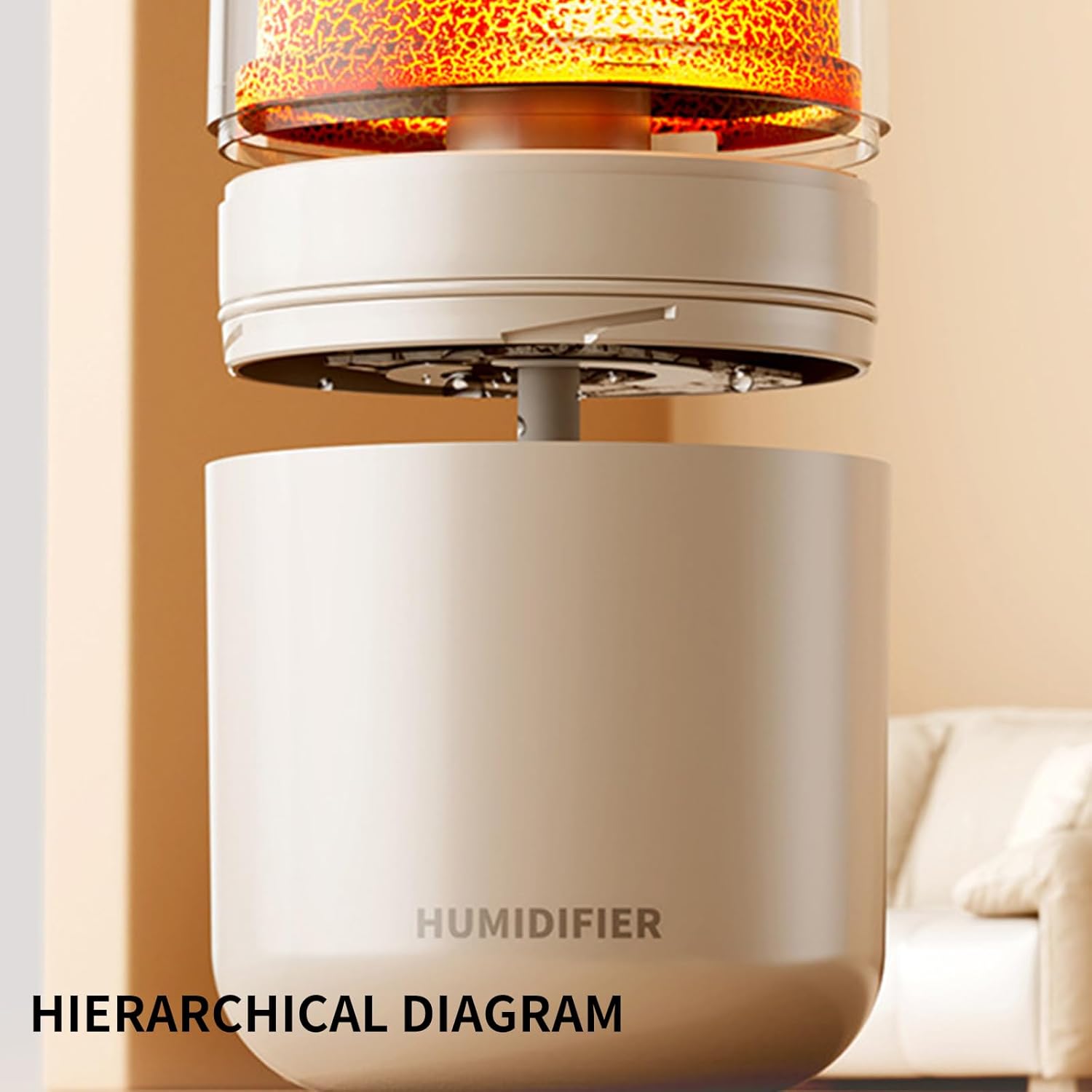 Mistyc: 300ml Mini Volcano Humidifier with USB Power, Dual Mist Modes & Auto Shut-Off for Home, Office & Travel