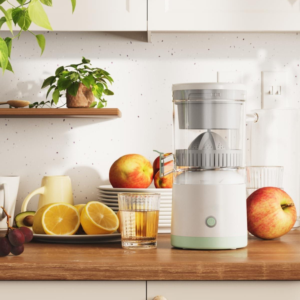 Pulpo: USB Rechargeable Electric Citrus Juicer – Portable Lemon & Orange Squeezer with High Juice Yield, 45W Motor & Easy Travel Design for Fresh Juice On-the-Go