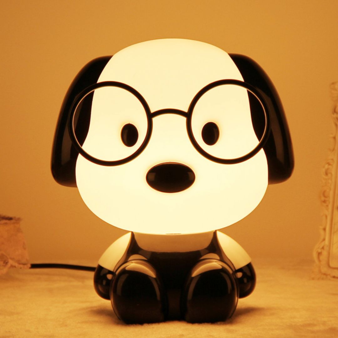 DoctorDoggo: Cute Puppy LED Night Lamp – Rechargeable Bedside Light for Cozy Room Décor & Gifting