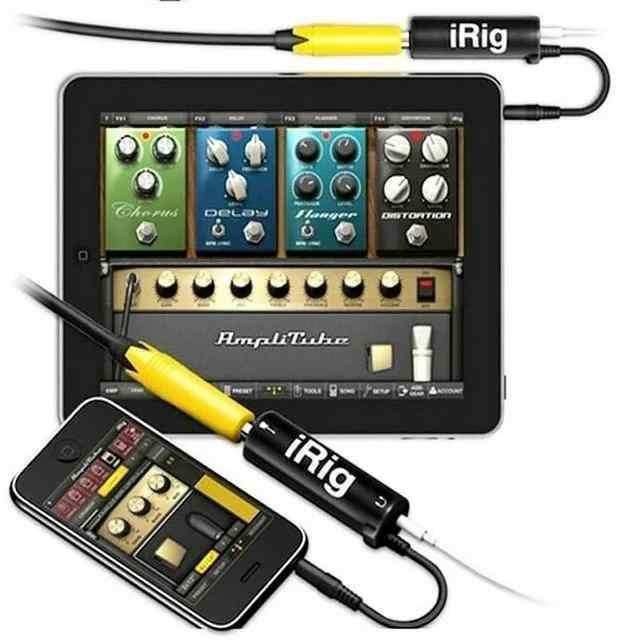 iRig: Guitar to 3.5mm Jack Interface AMP Converter for Audio Processing & Effects Pedals