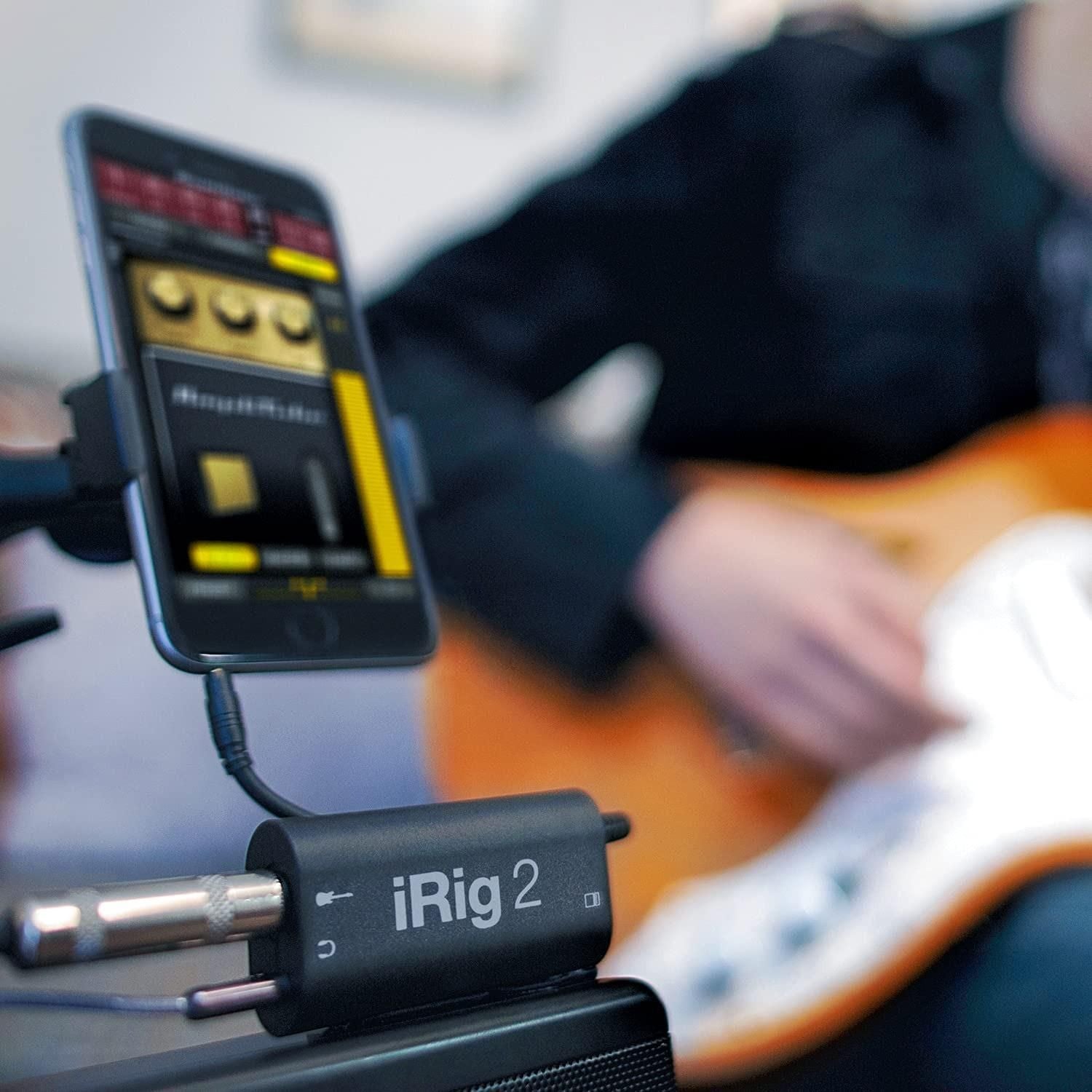 iRig: Guitar to 3.5mm Jack Interface AMP Converter for Audio Processing & Effects Pedals
