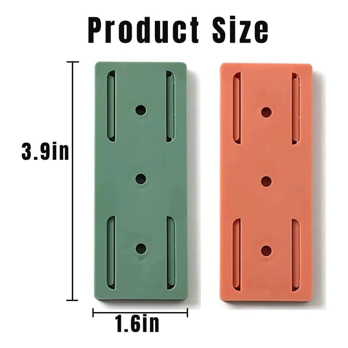 Mountiq: Punch-Free Adhesive Power Strip & Plug Holder Organizer – Wall-Mounted Self-Adhesive for Power Strips, WiFi Router, Switch Board & Cable Boxes (Pack of 2)