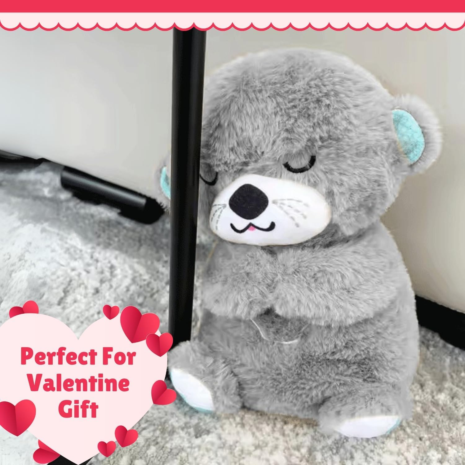 Snugsy: Soothing Viral Plush Teddy with Gentle Breathing Motion, Night Light & Music – Soft Cuddly Sleep Companion
